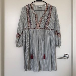 Zara embroidered dress